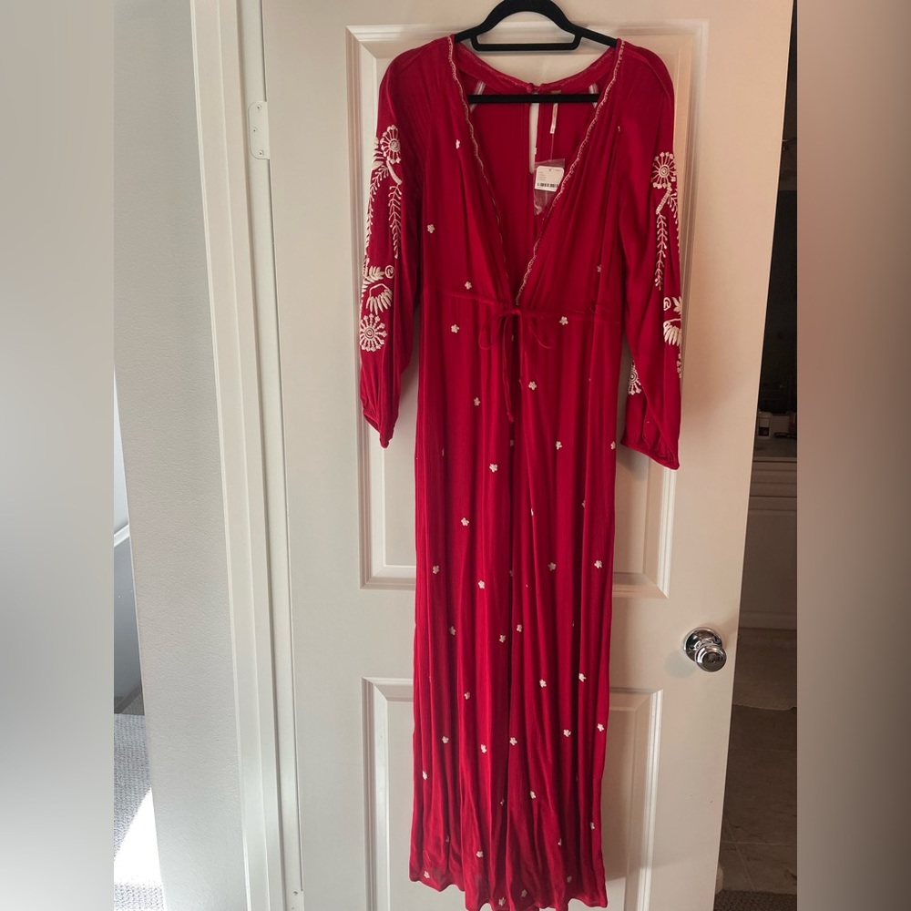 Red Free People Jumpsuit, size S, brand new with tags
